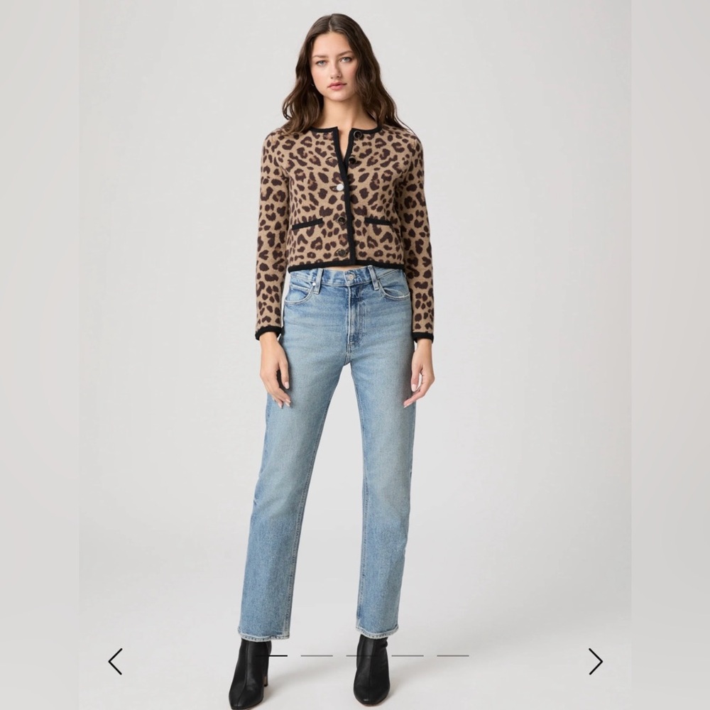 NWT. PAIGE SAWYER High Rise Straight Leg LightBlue Women's Jeans - Picture 9 of 12